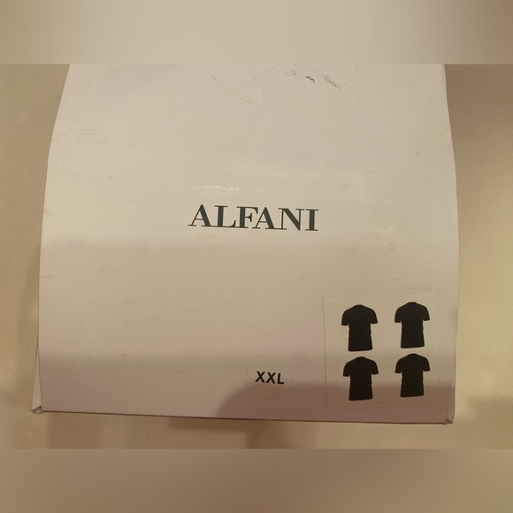Alfani Men’s 4 Pack Black V-Neck Regular Fit T-Shirt Size XXL NWT - Picture 3 of 5
